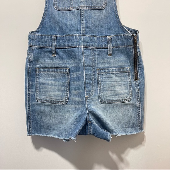 Madewell Adirondack Short Overalls in Isley Wash Size Small - Picture 7 of 11